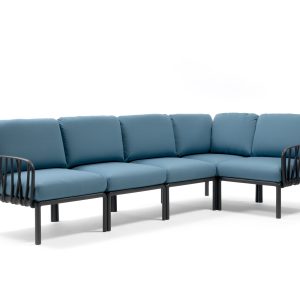 Divano Komodo 5 Antracite - Adriatic Sunbrella