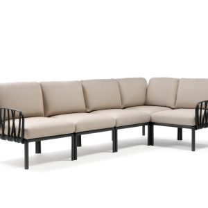 Divano Komodo 5 Antracite - Canvas Sunbrella