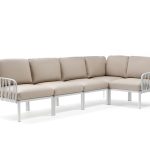 Divano Komodo 5 Bianco - Canvas Sunbrella