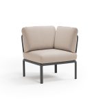 Poltrona Komodo Elemento Angolo Antracite Canvas