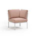 Poltrona Komodo Elemento Angolo Bianco Rosa Quarzo
