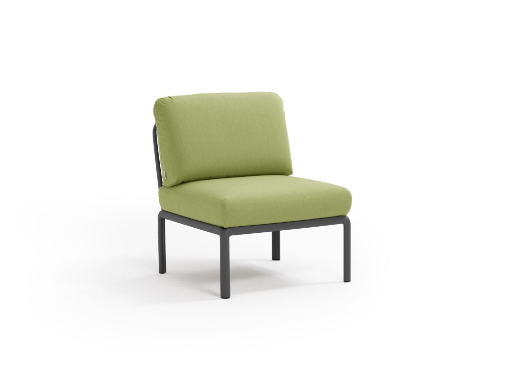 Poltrona Komodo Elem Centrale Antracite - Avocado Sunbrella