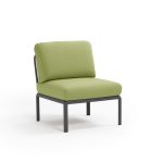 Poltrona Komodo Elem Centrale Antracite - Avocado Sunbrella