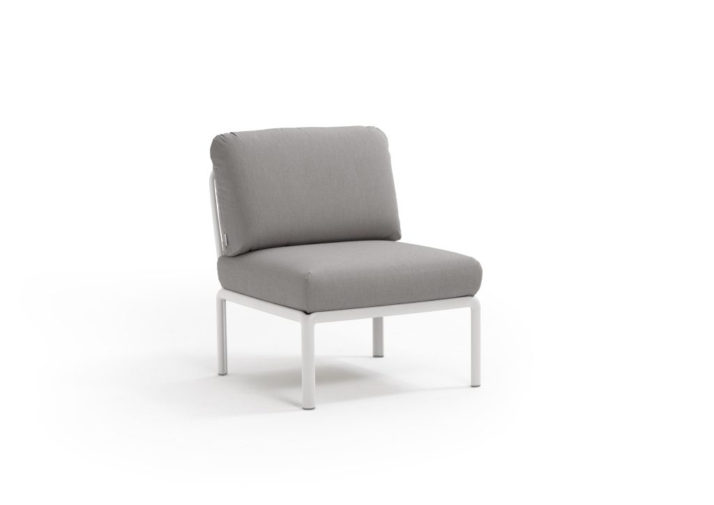Poltrona Komodo Elem Centrale Bianco-Grigio