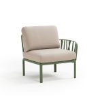 Poltrona Komodo Elemento Terminale Agave Canvas  Dx/Sx