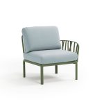 Poltrona Komodo Elemento Terminale Agave Ghiaccio Dx/Sx
