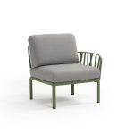 Poltrona Komodo Elemento Terminale Agave Grigio Dx/Sx