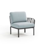 Poltrona Komodo Elemento Terminale Antracite Ghiaccio  Dx/Sx
