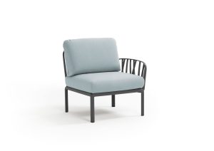 Poltrona Komodo Elemento Terminale Antracite Ghiaccio  Dx/Sx