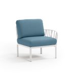Poltrona Komodo Elemento Terminale Bianco Adriatic sx/dx