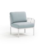 Poltrona Komodo Elemento Terminale Bianco Ghiaccio Dx/Sx