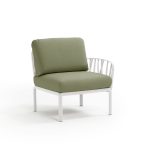 Poltrona Komodo Elemento Terminale Bianco Giungla Dx/Sx