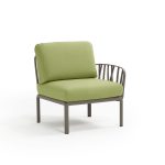 Poltrona Komodo Elemento Terminale Tortora Avocado Dx/Sx