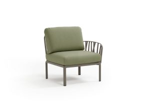 Poltrona Komodo Elemento Terminale Tortora Giungla dx/sx