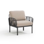Poltrona Komodo Antracite Canvas