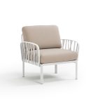 Poltrona Komodo Bianco Canvas