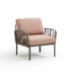 Poltrona Komodo Tortora - Rosa Quarzo