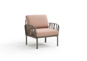 Poltrona Komodo Tortora - Rosa Quarzo