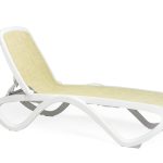 Lettino Omega Bianco Beige