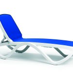 Lettino Omega Bianco Blu