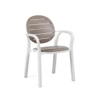 Sedia Palma Bianco - Tortora