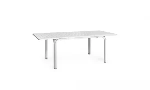 Tavolo Alloro 140 Ext Vern Bianco-P. Bianco