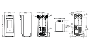 Stufa a pellet Creo Plus - Thermorossi