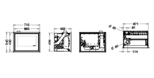 Inserto a pellet Esprit 490 - Thermorossi