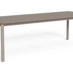Tavolo Milo Alluminio 200 x 100 Allungabile Talenti Tortora