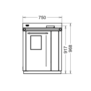 Termostufa a legna - Bosky 30 Square “Ready to start”