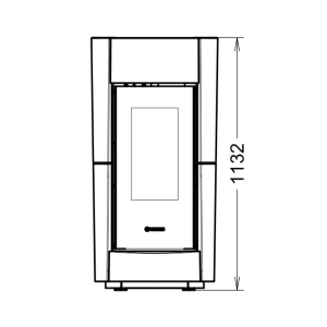 Stufa a legna Chic Wood Bianca - Thermorossi