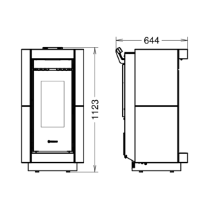 Stufa a pellet Dorica Stone Air - Thermorossi