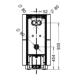 Stufa a legna Dorica Wood Stone