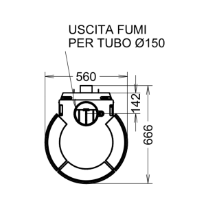 Stufa a legna Dorica Wood Stone