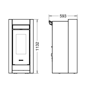 Stufa a pellet Essenza Stone Natural Plus - Thermorossi
