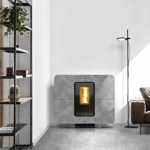 Stufa a pellet - Thermorossi SlimQuadro 9 Gress