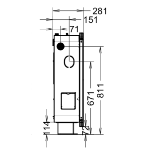 Stufa a pellet SlimQuadro 9 Cristallo