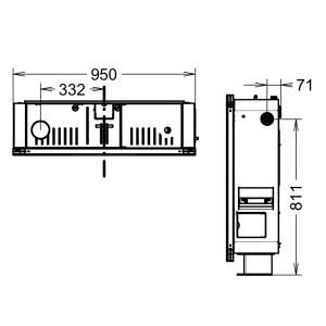 Stufa a pellet SlimQuadro 9 Cristallo