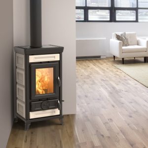 Stufa a legna Sofia Maiolica Beige - Thermorossi