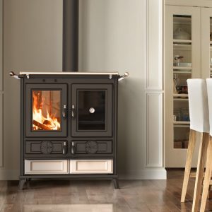 Stufa-Cucina a Legna Thermorossi Violetta Evo Beige