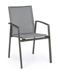 Sedia Con Braccioli Cruise Antracite