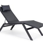 Chaise Longue Alluminio Krion Antracite