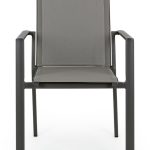 Sedia Con Braccioli Konnor Antracite