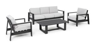 Salotto Baltic Antracite Con Cuscini