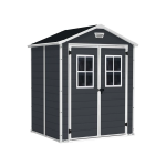 Casetta Giardino Manor 6x5 Finestra Frontale Nero - Keter