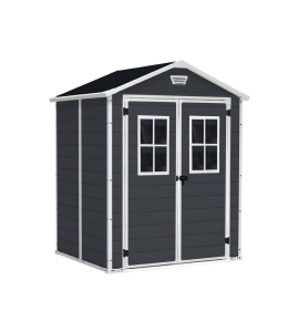 Casetta Giardino Manor 6x5 Finestra Frontale Nero - Keter