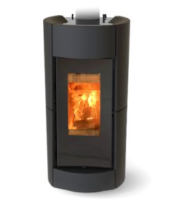 Stufa a legna Chic Wood Nero Opaco - Thermorossi