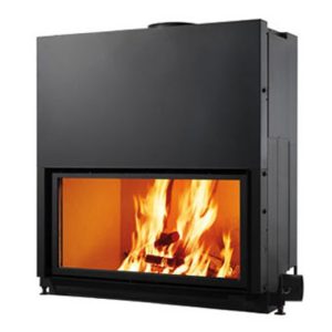 Focolare a Legna + Cornice Flat 100 - EdilKamin