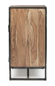 Cassettiera 4C Egon: Legno Acacia e Acciaio