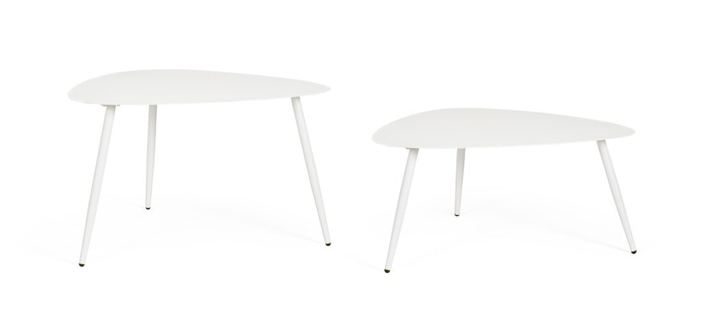 Tavolino Yvonne Sagom Bianco 77,5x73,5x35h